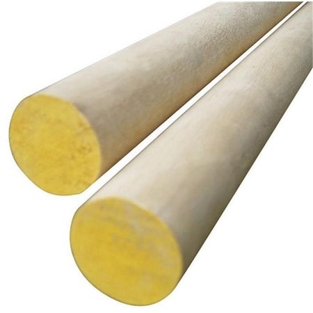 ALEXANDRIA MOULDING Alexandria Moulding 02502-R0048C1 2 x 48 in. Thunderbird Forest Poplar Dowel Hard Wood  Yellow - pack of 2 5435243